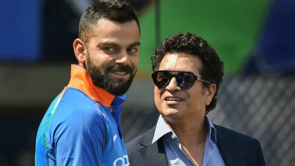 Virat Kohli And Sachin Tendulkar