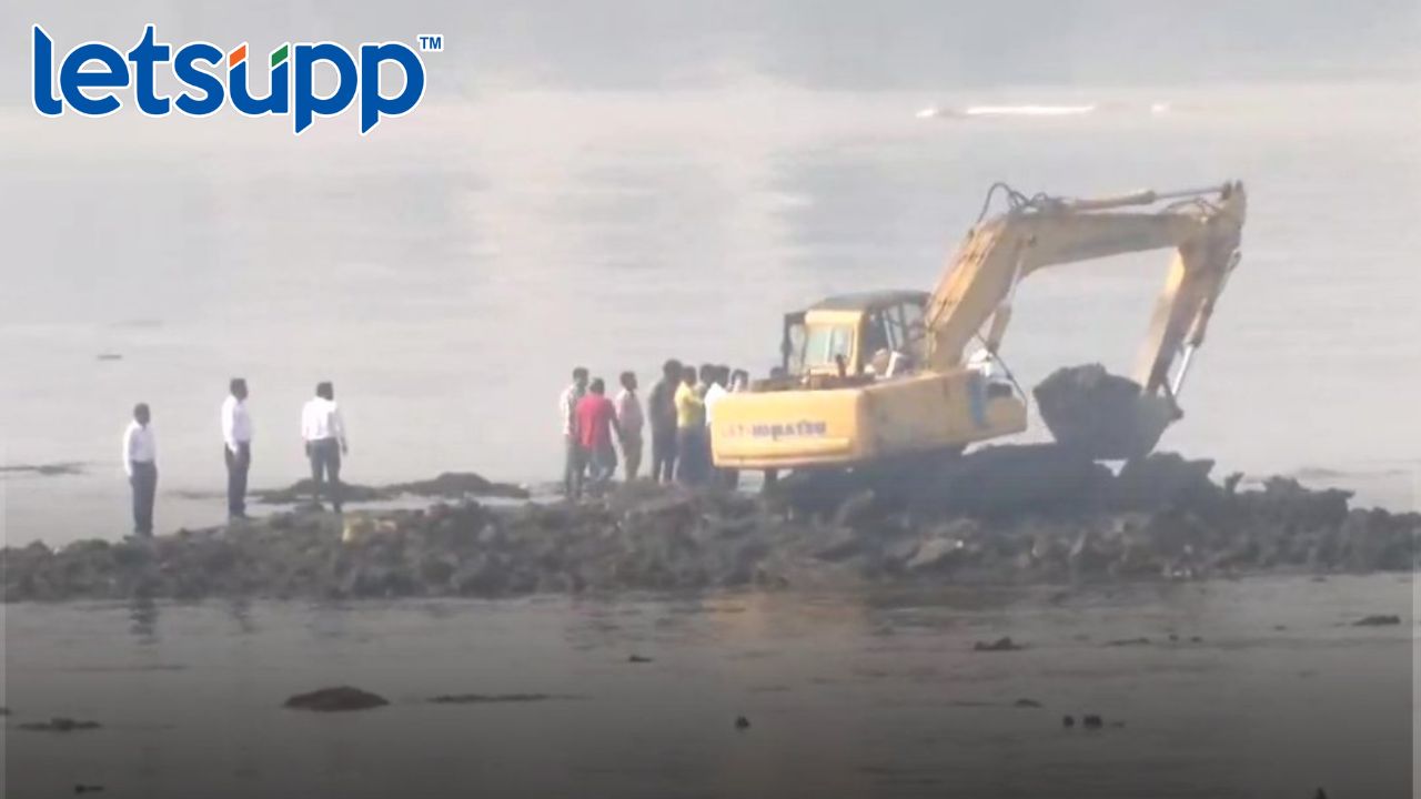 Mahim Majar Issue : माहीम मजारभोवतीचं अनधिकृत बांधकाम भुईसपाट Mahim Majar Issue