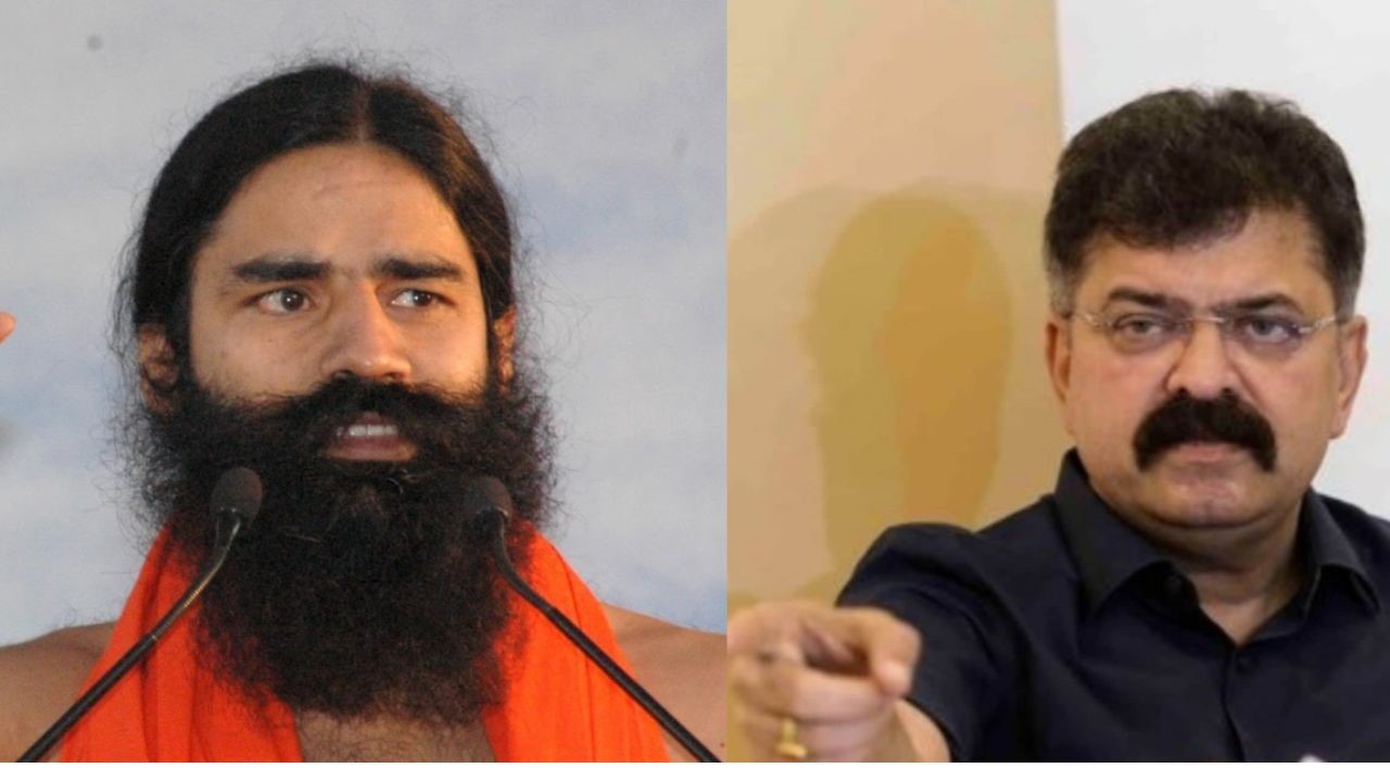Jitendra Awhad and Baba Ramdev