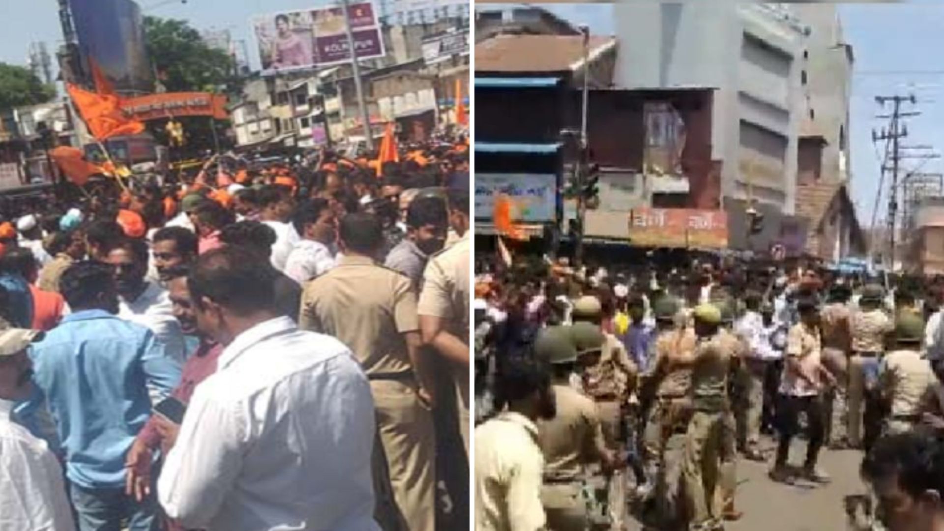 A tense atmosphere in Kolhapur due to Aurangzeb's status, stone pelting by Hindutva organizations and lathi charge by the police
