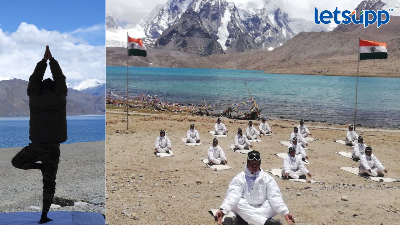 Yoga Day Celebration: भारत-चीन सीमेजवळील सैनिकांचा योगा, पाहा फोटो UPSC Exam (6)