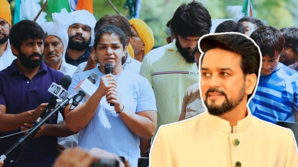Anurag Thakur Meets Wrestler