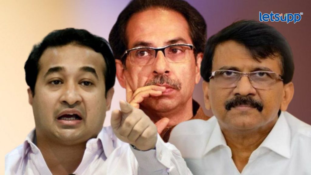 Nitesh Rane : 'ठाकरे गटात राऊत विरुद्ध आदित्य गँगवॉर, दोघांची नार्को करा'; नितेश राणेंचा पलटवार