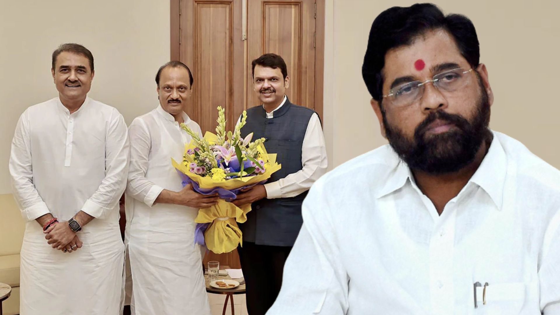 Ajit Pawar Devendra Fadnavis Eknath Shinde
