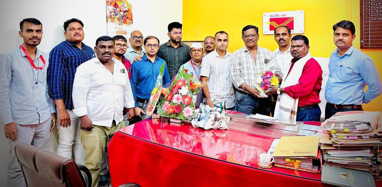 अहमदनगर पोस्ट ऑफिसच्या अधीक्षकपदी सुरेश बन्सोडे Bansode 12