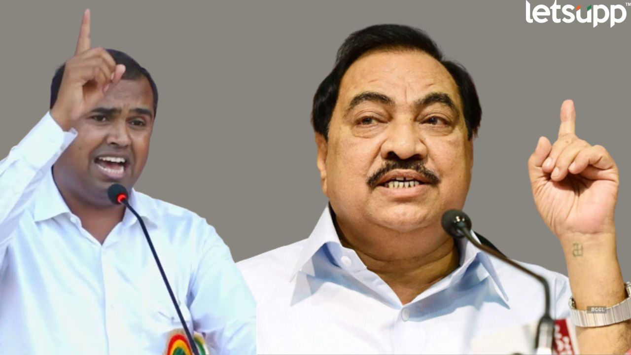 Eknath Khadase : मी तुझ्यासारखा भंगारवाला नाही; ऑडिट करणाऱ्या भाजपच्या मंगेश चव्हाणांना खडसेंचा टोला 800 (21)