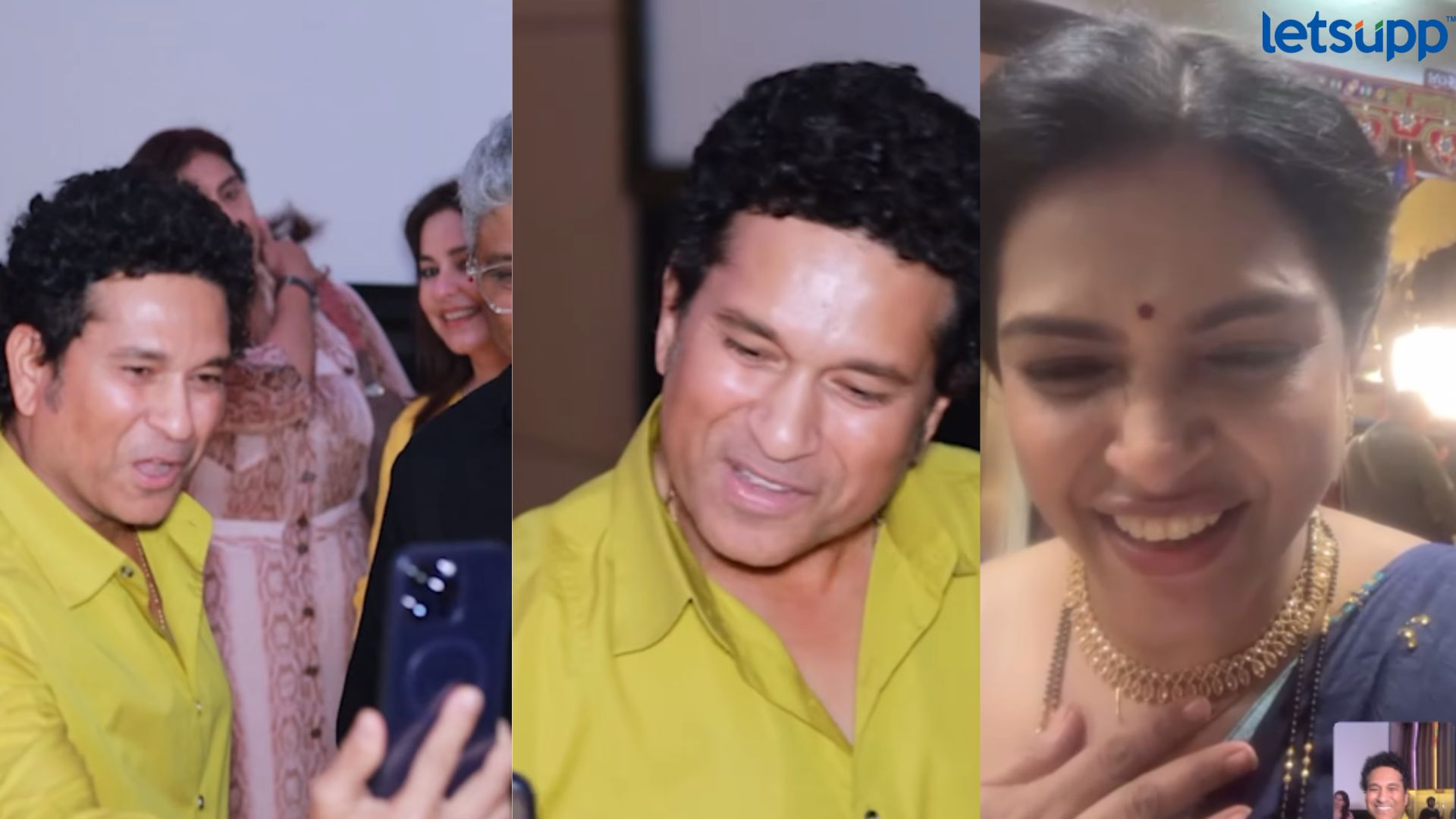 sachin tendulkar talk with deepa parab on video call