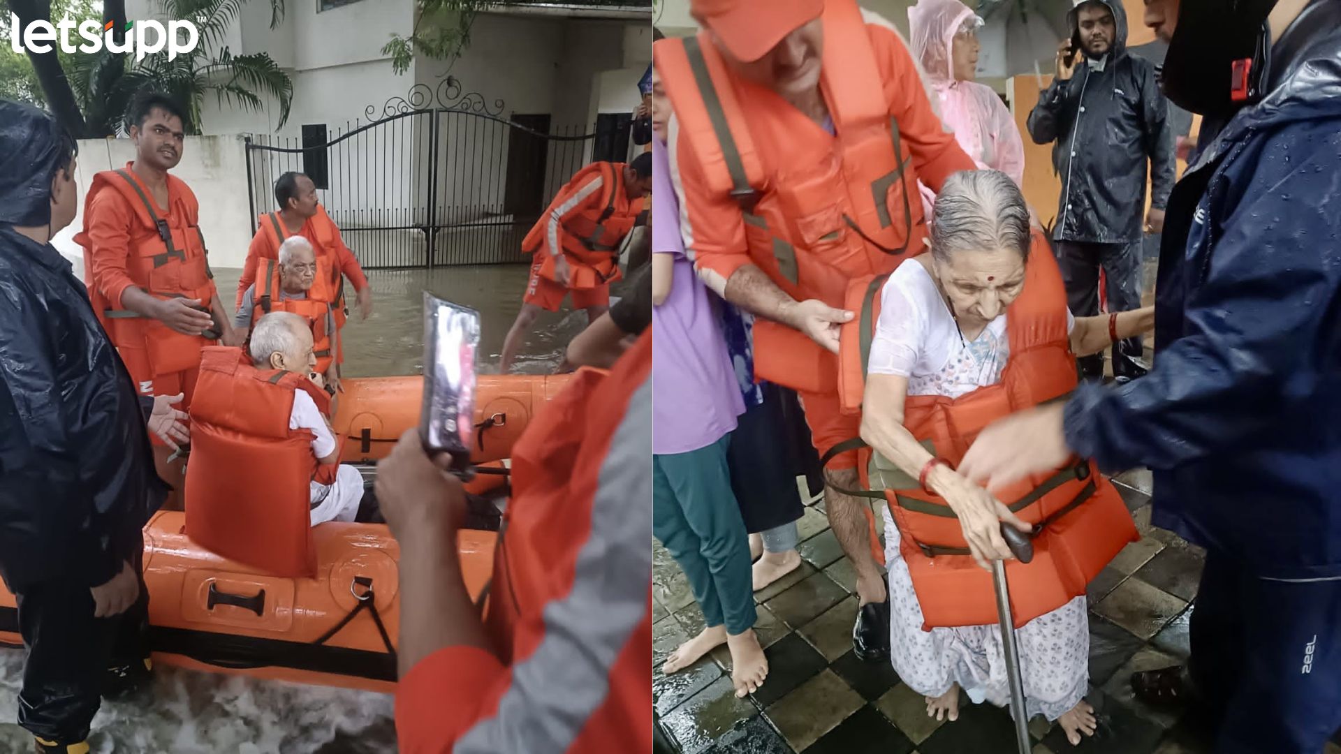 Nagpur : दोन तासांचा पाऊस दोन महिलांच्या जीवावर बेतला; 400 जणांची सुटका; जनावरांचीही जिवीत हानी Nagpur Flood