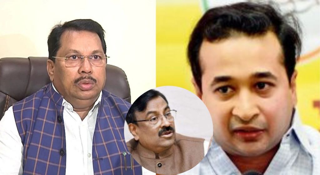 vijay wadettiwar, nitesh rane and sudhir mungantiwar