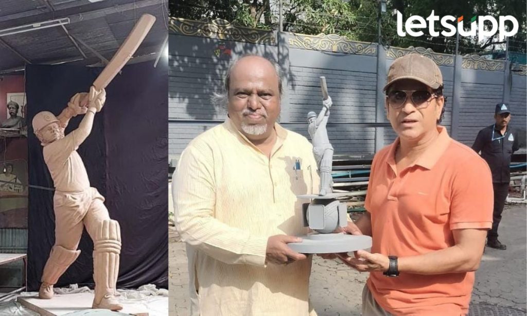 वानखेडेवर पुन्हा अवतरणार क्रिकेटचा देव; नगरच्या कांबळेंनी कसा साकारला पुतळा? वाचा...
