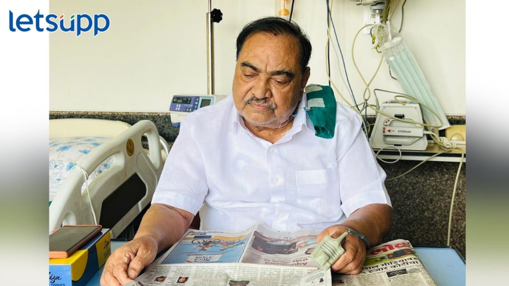 Eknath Khadse : 'आशीर्वाद कामी आले, सुखरूप बरा झालो'; नाथाभाऊंनी सांगितला आजारपणातील अनुभव