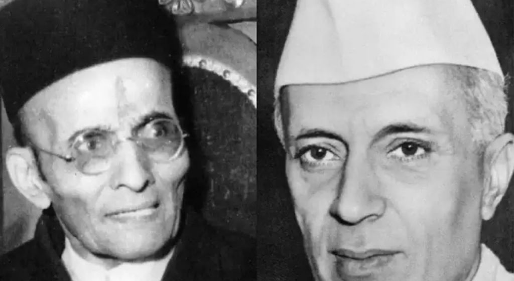 Karnataka Politics : कर्नाटकात सावरकर vs नेहरू! सावकरांचा फोटो हटणार ? नेमकं काय घडलं?