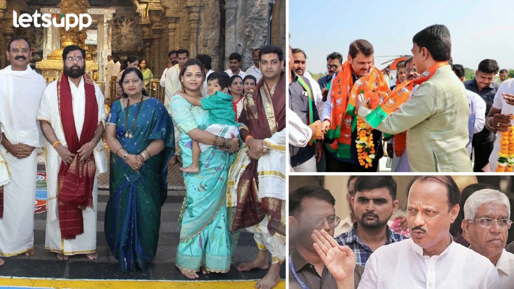 अजितदादा दिल्लीला, फडणवीस मध्य प्रदेशला, मुख्यमंत्री कुठे ?