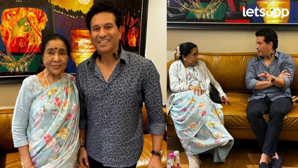 Sachin Tendulkar: सचिन तेंडुलकर यांनी घेतली आशाताईंची भेट.. असा होता भेटीचा सोहळा