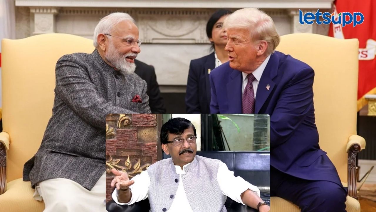 पंतप्रधान मोदींच्या छातीत ट्रम्प यांनी टाचणी टोचली; भारतीयांच्या पायात अमेरिकेनं.. राऊतांचा घणघात