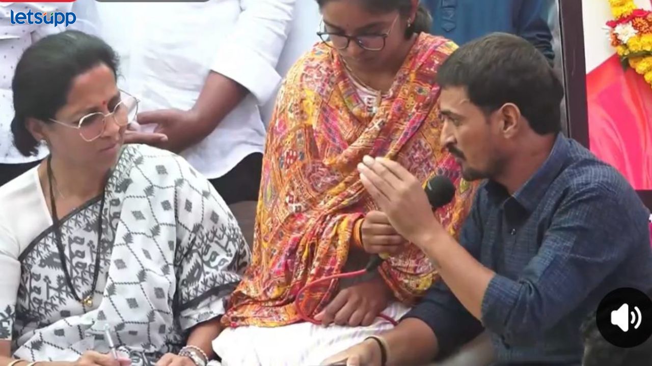 Video : आम्हाला घाबरवतात पण न घाबरता लढणार; सुप्रिया सुळेंसमोर धनंजय देशमुखने सांगितला घटनाक्रम