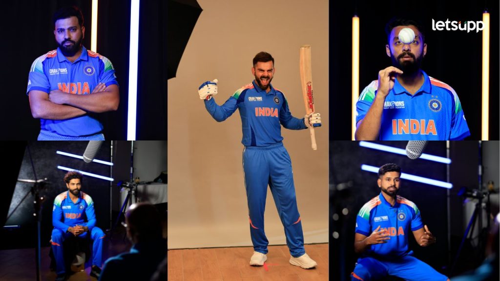 Indian cricket team new jersey for the Champions Trophy 2025 : चॅम्पियन्स ट्रॉफी स्पर्धेसाठी भारतीय क्रिकेट संघाने नवी जर्सी लाँच केली.
