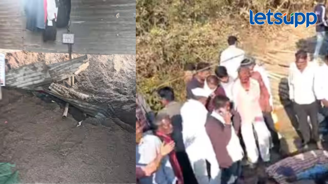 भीषण दुर्घटना! कामगारांवर काळाचा घाला; झोपेतच वाळूच्या ढिगाऱ्याखाली दबून ५ कामगारांचा मृत्यू