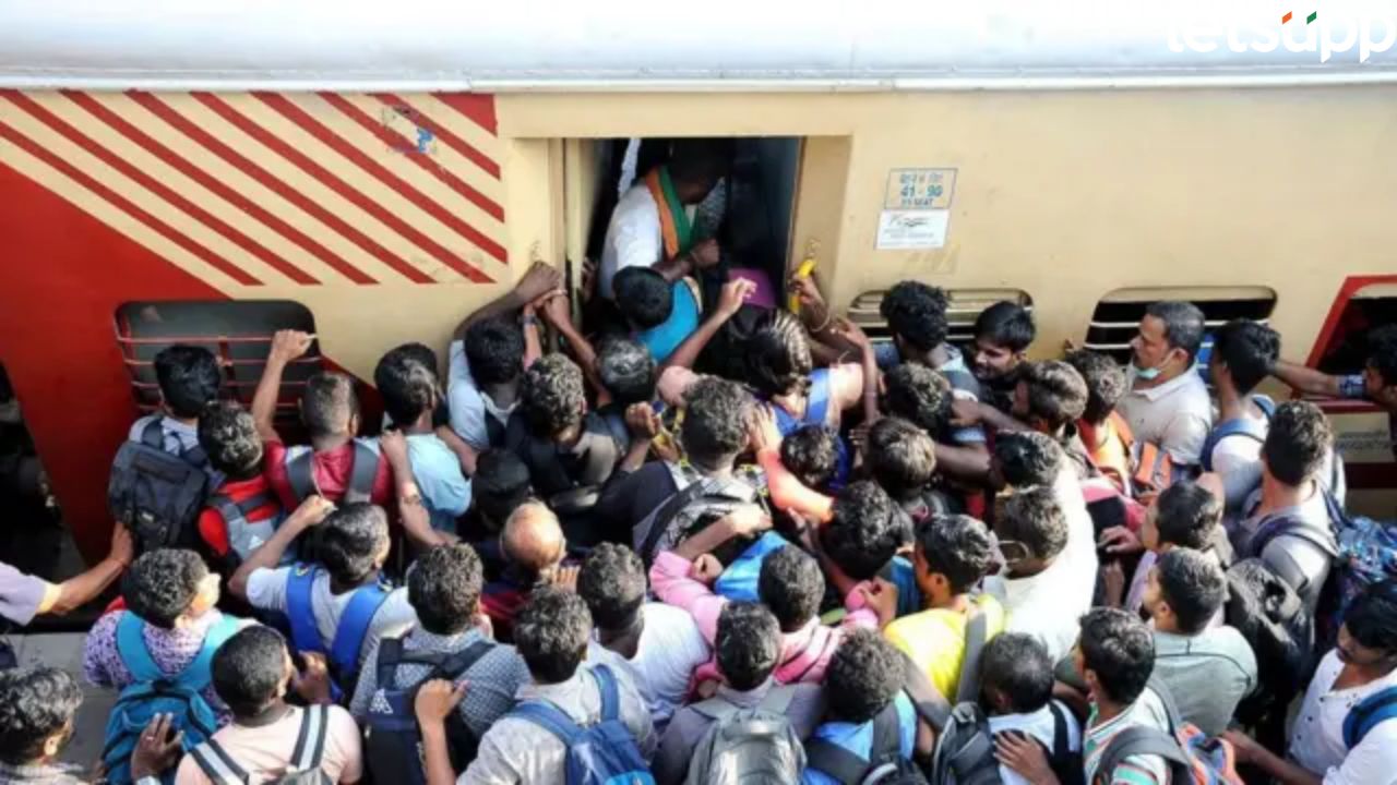 Stempede At Railway Station