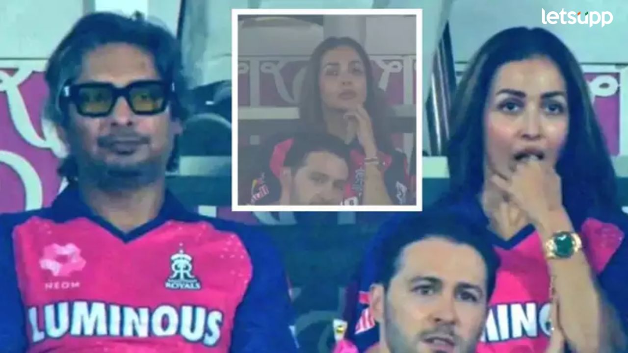 अर्जुननंतर आता थेट राजस्थानच्या डगआऊटमध्ये दिसली मलायका, 'त्या' व्यक्तीसोबत डेटिंगची चर्चा