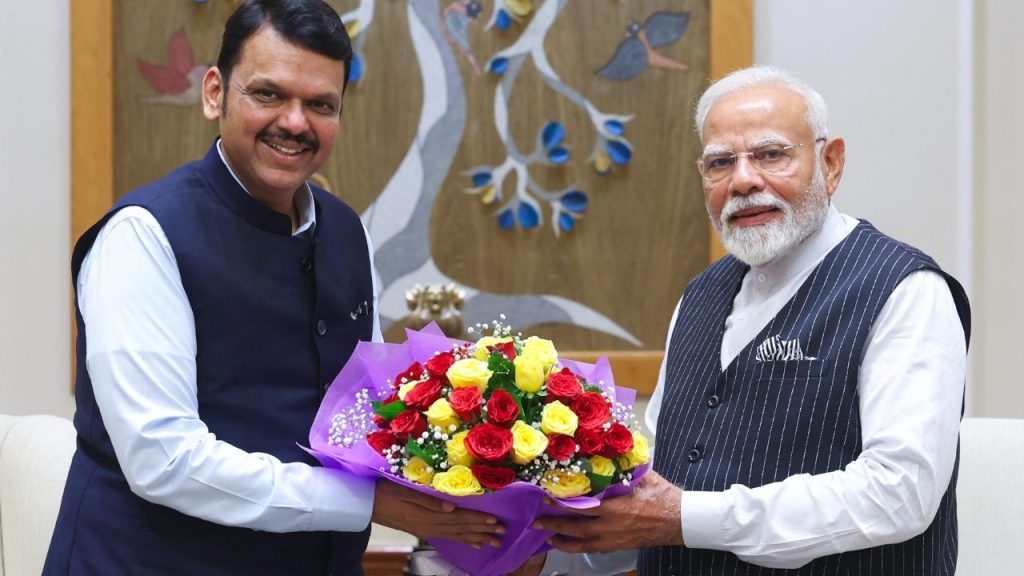 Devendra Fadnavis In Delhi