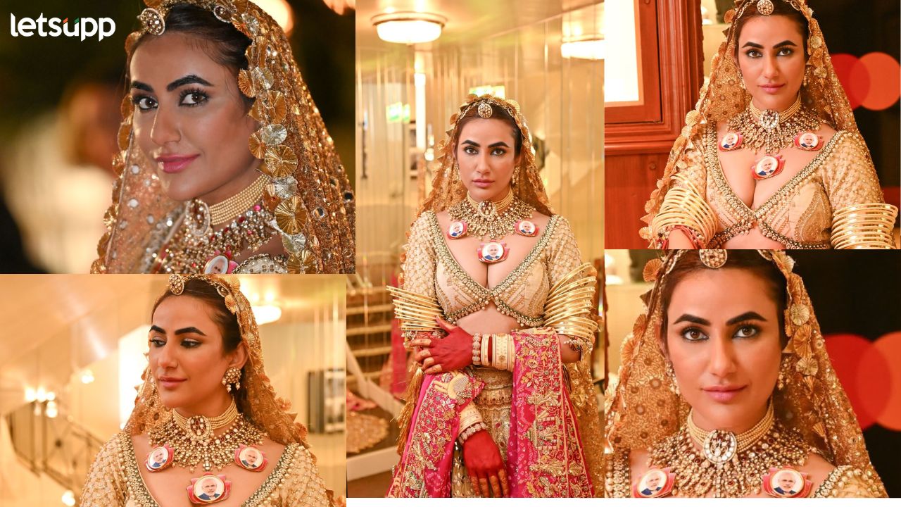 मोदी जॅकेटनंतर आता मोदीहार समोर; अभिनेत्री रुची गुर्जर गळ्यात पंतप्रधान मोदींचा फोटो नेकलेस