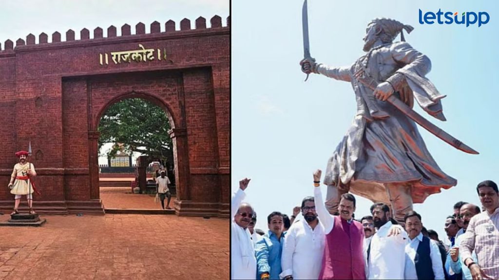 राजकोट किल्ल्यावर जाण्यास पर्यटकांसाठी पुन्हा बंदी; शिवाजी महाराजांच्या पुतळ्याचं दीड महिन्यापूर्वीच झालं होत अनावरण