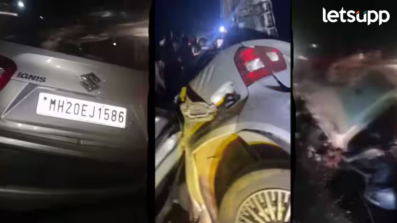 छत्रपती संभाजीनगरमध्ये मध्यरात्री भीषण अपघात, तिघांचा जागीच मृत्यू तर दोनजण गंभीर जखमी