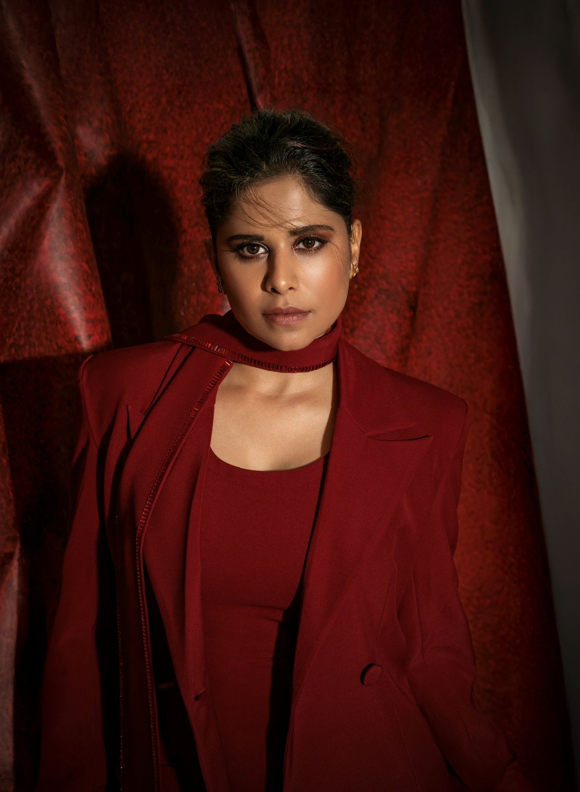Sai Tamhankar's glamorous red look