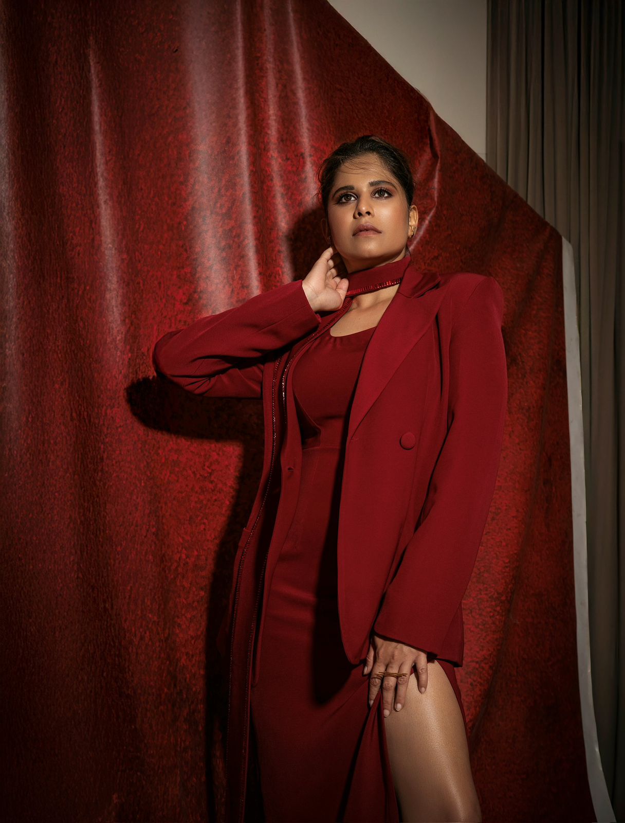 Sai Tamhankar's glamorous red look
