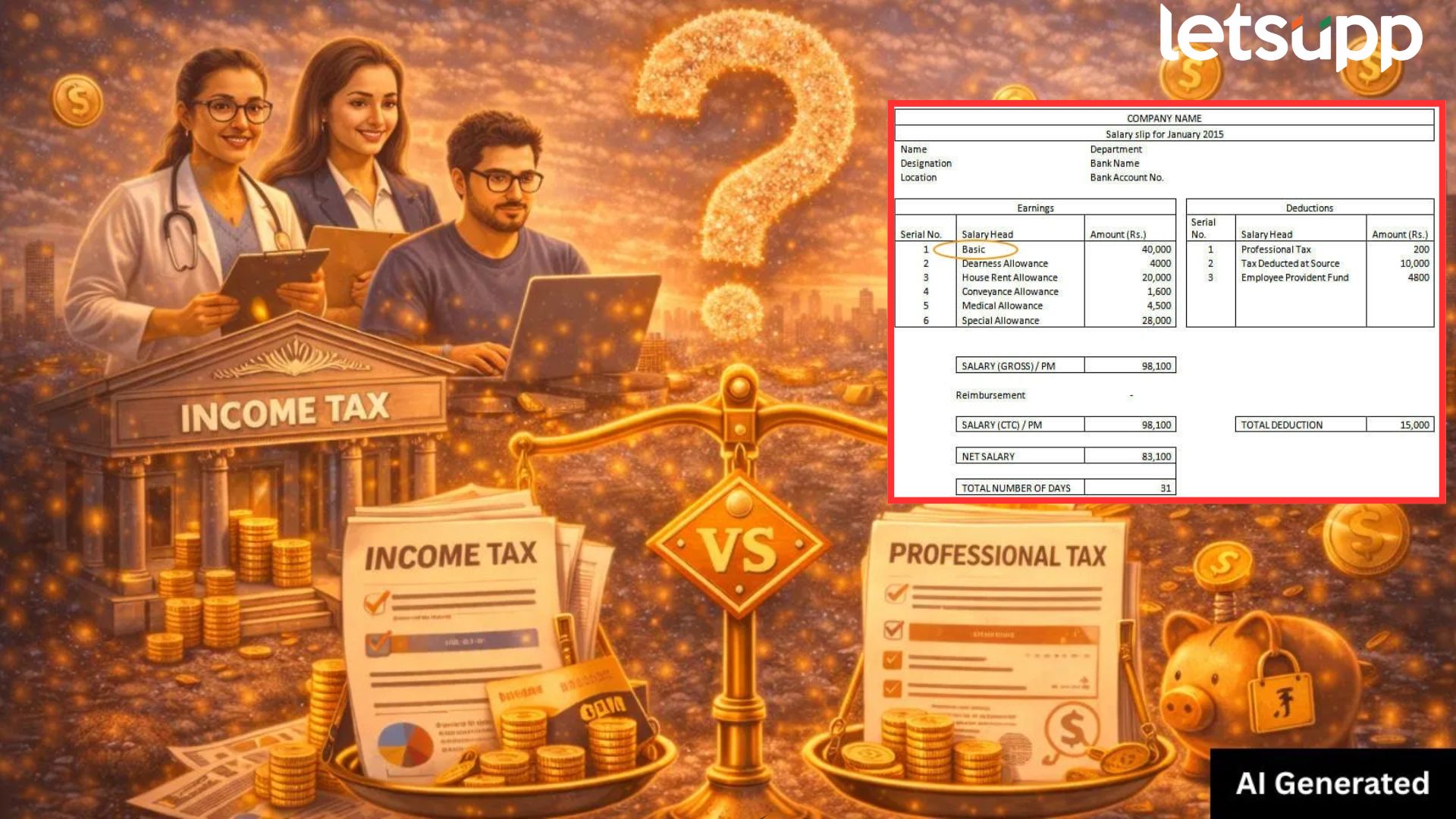 तुमच्या हाती येणाऱ्या सॅलरी स्लिपवरील ‘Professional Tax’ चं सत्य माहितीये का? नसेल तर वाचाच...
