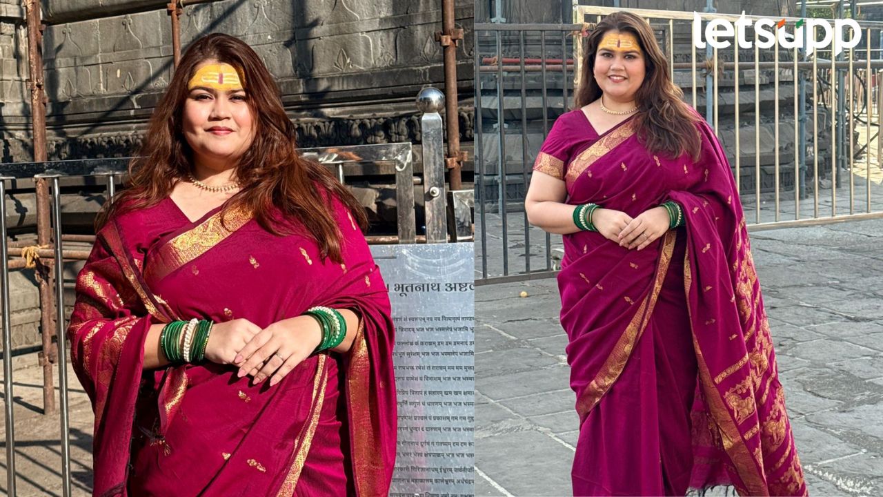 नवी मालिका सुरू होण्याआधी अभिनेत्री अक्षया नाईक पोहचली त्र्यंबकेश्वरला News Photo 2026 03 02T140424.101