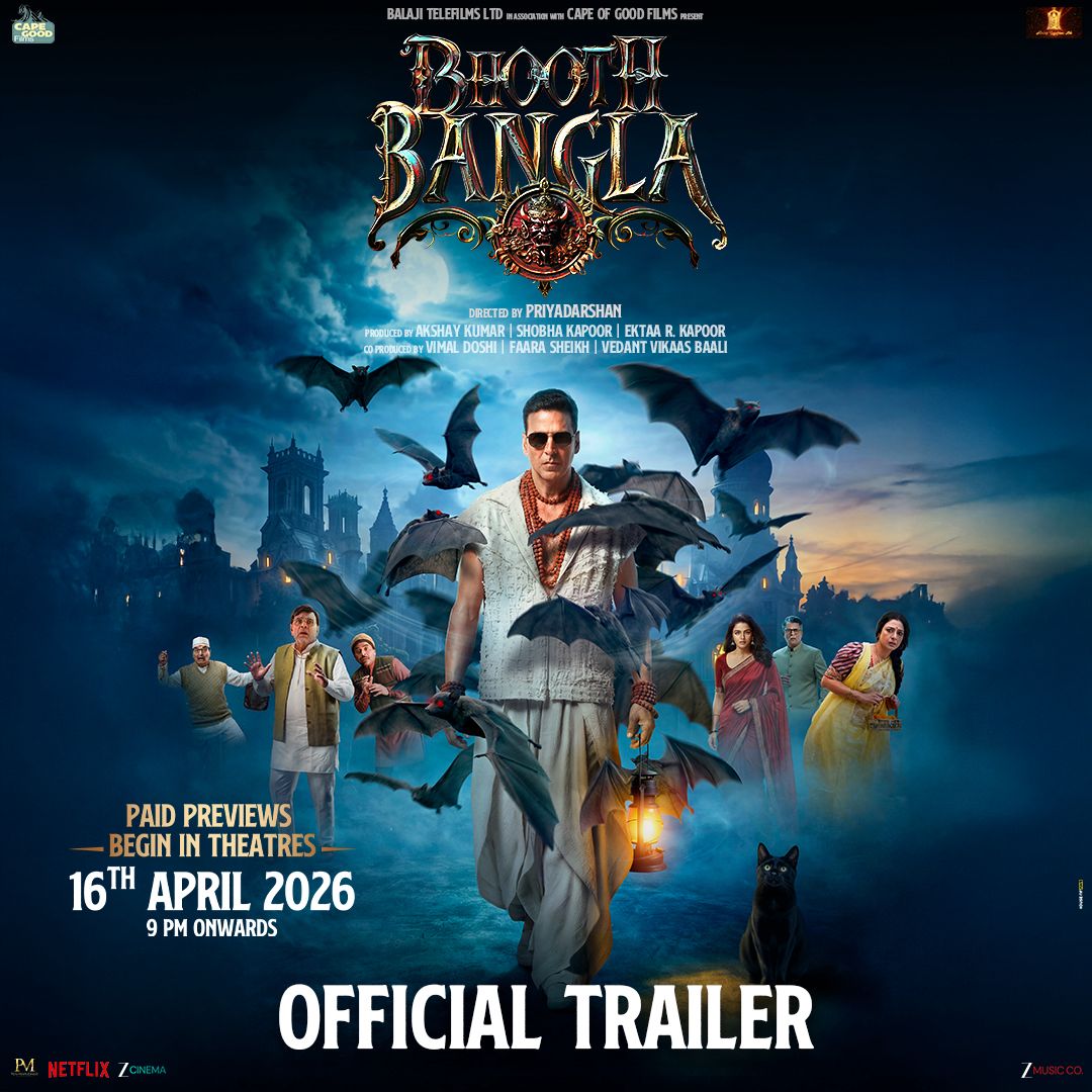 अक्षय कुमार आणि प्रियदर्शन यांचा ‘भूत बंगला’चा ट्रेलर प्रदर्शित ; परेश रावल, राजपाल यादव आणि तब्बूसोबत हशांचा कोलाहल! Bhoot Bangala