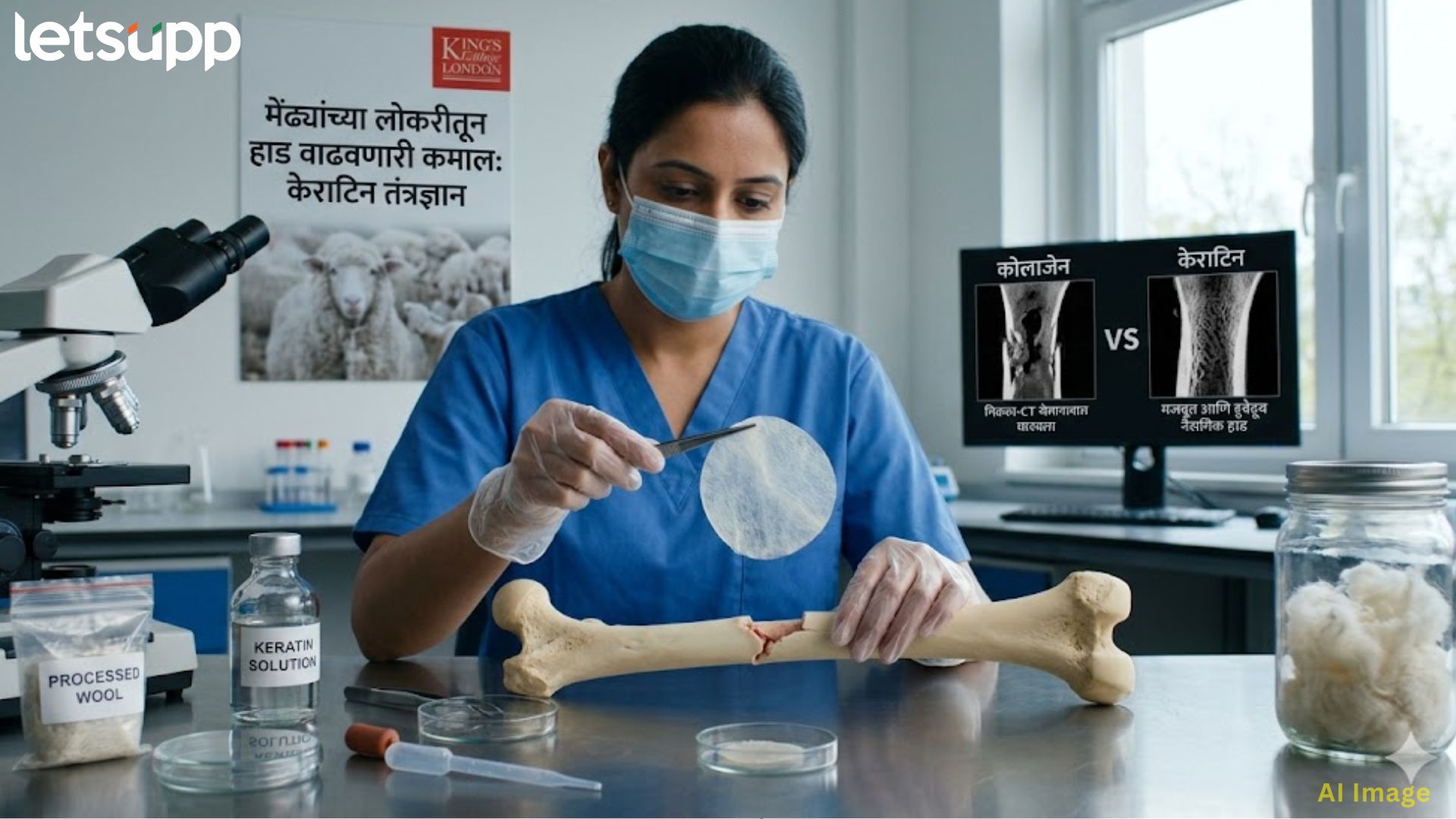 कमालच झाली! आता मेंढ्यांच्या लोकरीने जोडली जाणार माणसांची तुटलेली हाडं; शास्त्रज्ञांचा मोठा शोध
