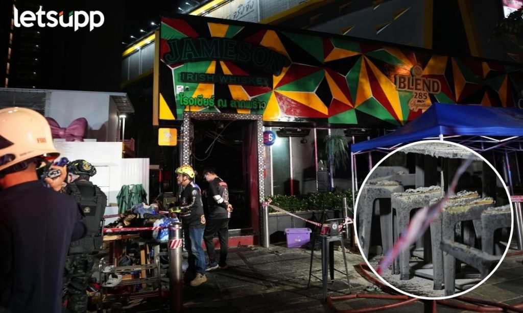 Bangkok Thailand Pub Fire