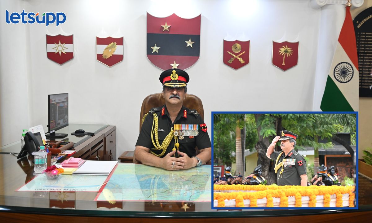दक्षिण कमांडच्या सरसेनापतीपदी लेफ्टनंट जनरल राजेश पुष्कर लेफ्टनंट जनरल संदीप जैन यांच्याकडून स्वीकारली सूत्र Lieutenant General Rajesh Pushkar